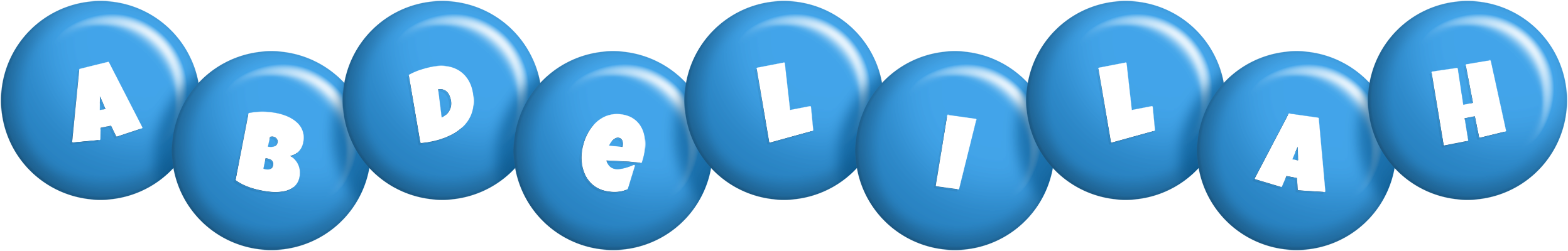 Abdelilah candy-blue logo