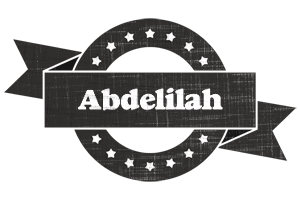 Abdelilah grunge logo