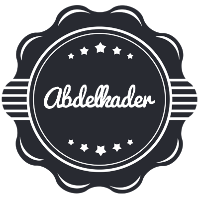 Abdelkader badge logo