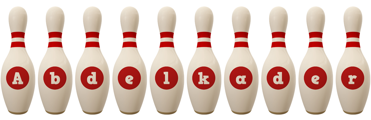 Abdelkader bowling-pin logo