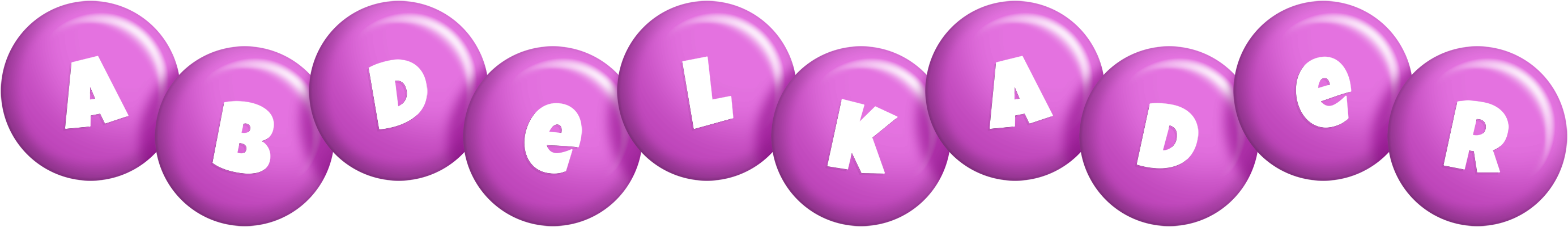 Abdelkader candy-purple logo