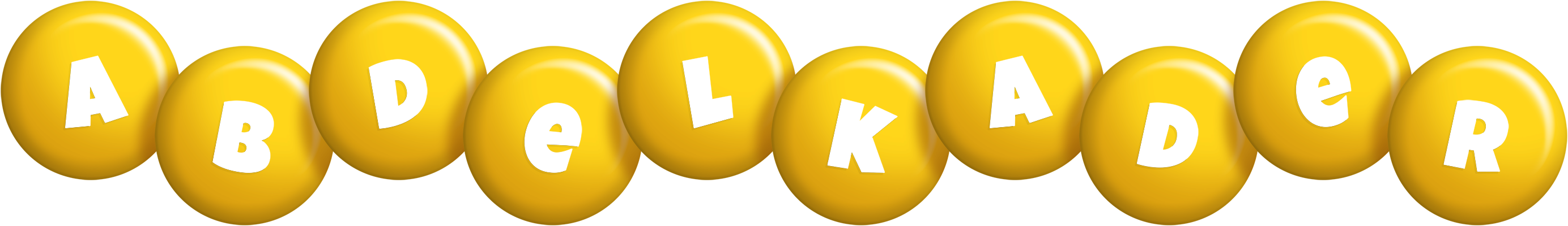 Abdelkader candy-yellow logo