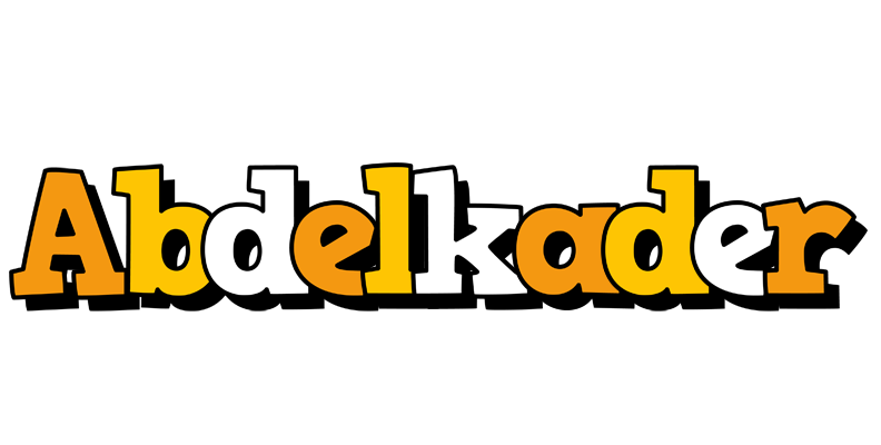 Abdelkader cartoon logo