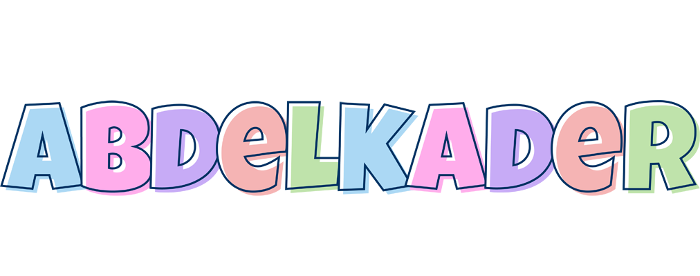 Abdelkader pastel logo