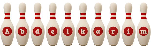 Abdelkarim bowling-pin logo