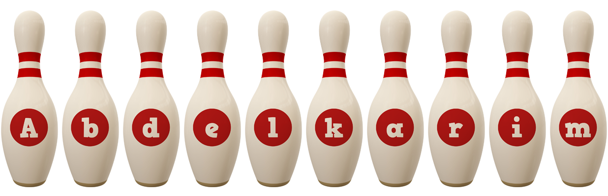 Abdelkarim bowling-pin logo