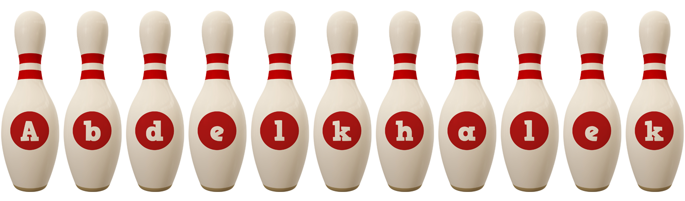 Abdelkhalek bowling-pin logo