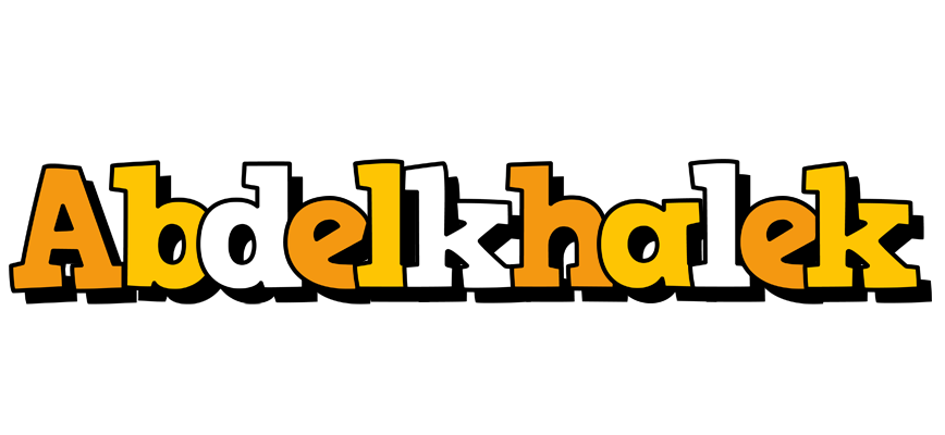Abdelkhalek cartoon logo