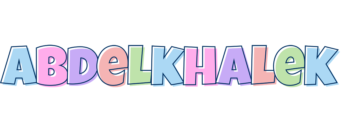 Abdelkhalek pastel logo