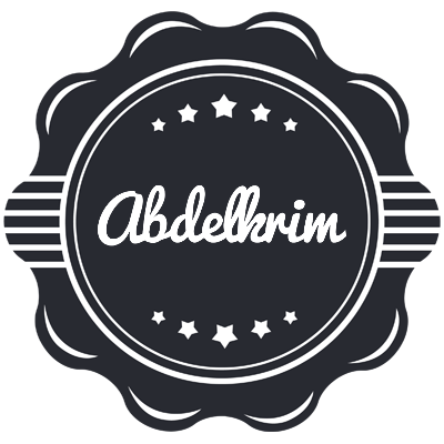 Abdelkrim badge logo