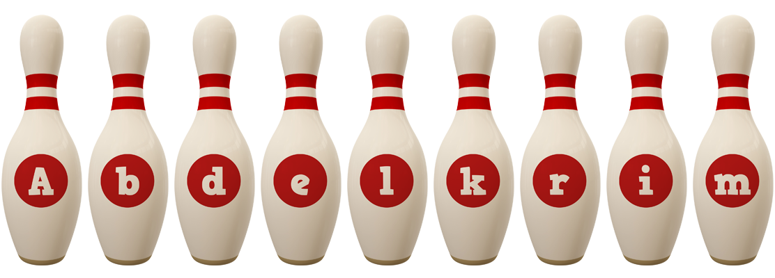 Abdelkrim bowling-pin logo