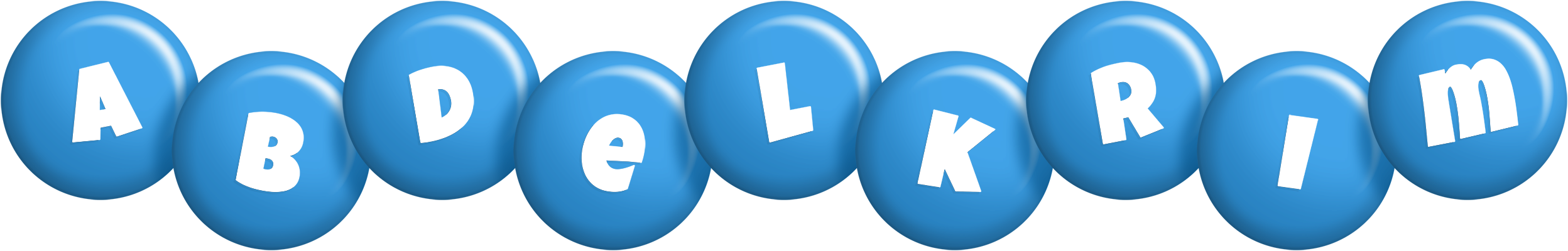 Abdelkrim candy-blue logo