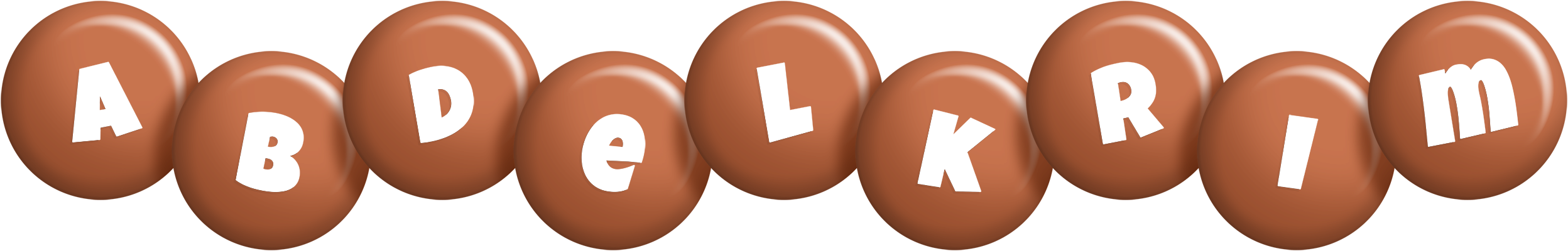 Abdelkrim candy-brown logo