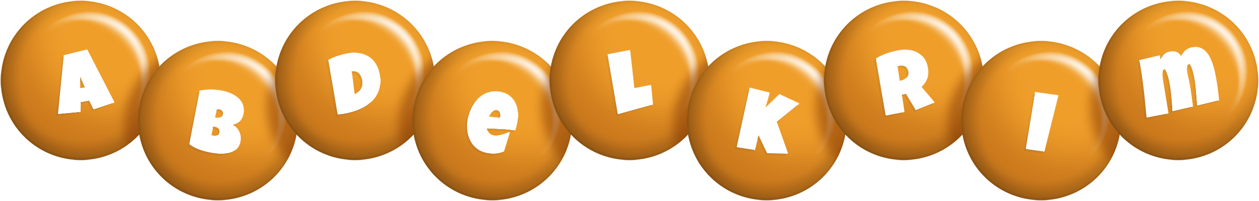 Abdelkrim candy-orange logo