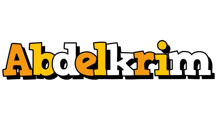 Abdelkrim cartoon logo