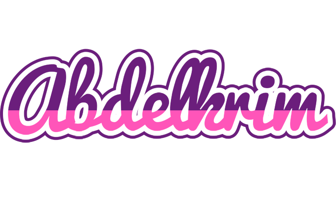 Abdelkrim cheerful logo