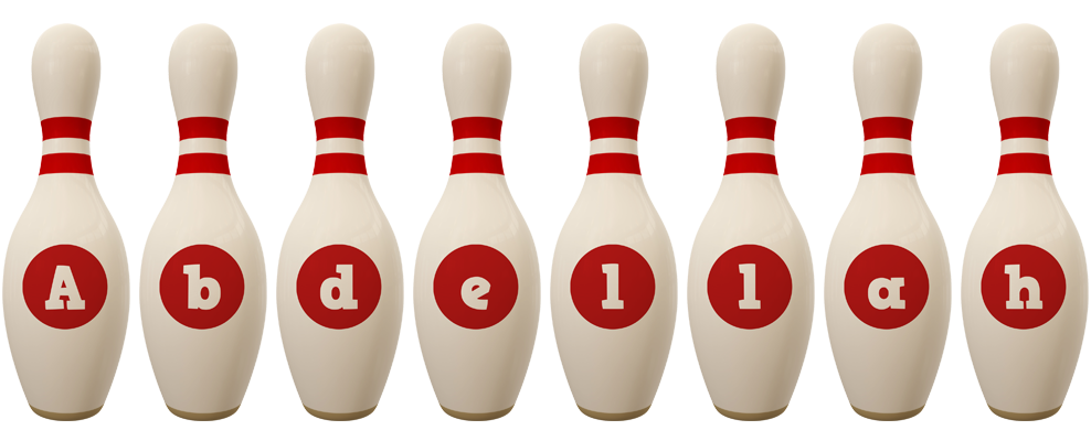 Abdellah bowling-pin logo