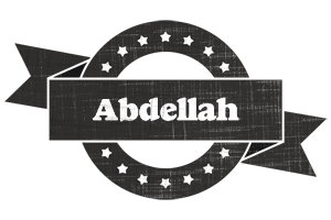 Abdellah grunge logo