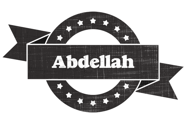 Abdellah grunge logo