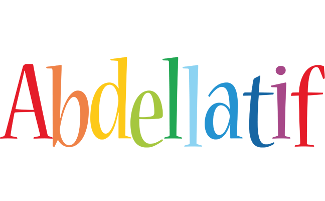 Abdellatif birthday logo