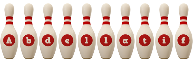 Abdellatif bowling-pin logo