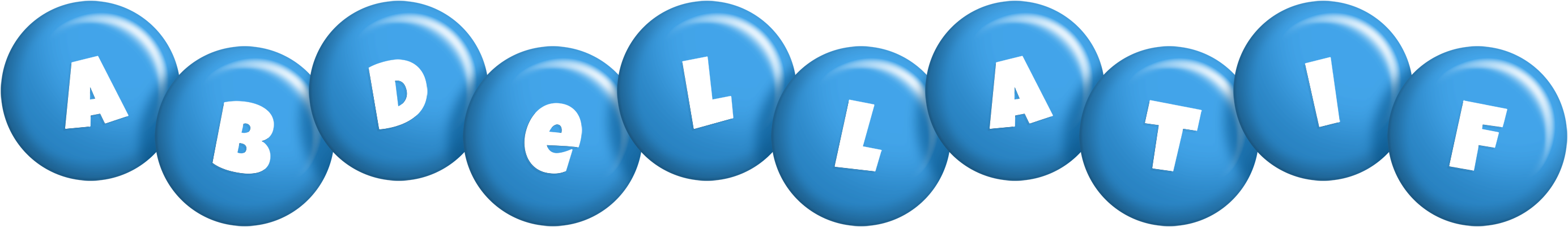 Abdellatif candy-blue logo