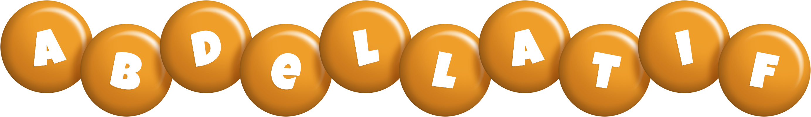Abdellatif candy-orange logo