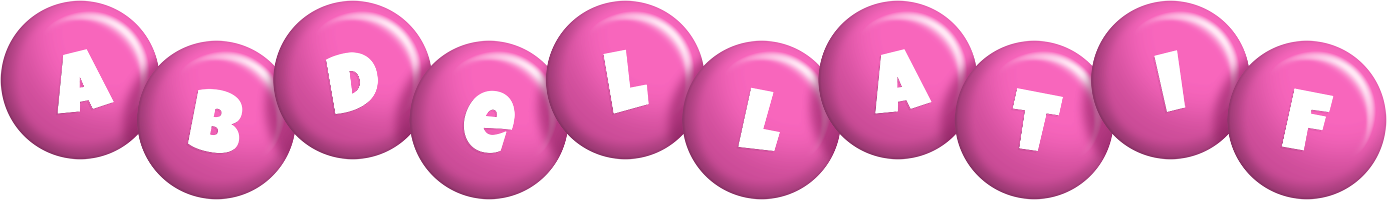 Abdellatif candy-pink logo