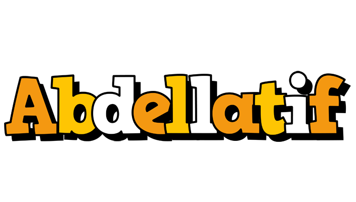 Abdellatif cartoon logo