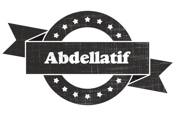 Abdellatif grunge logo