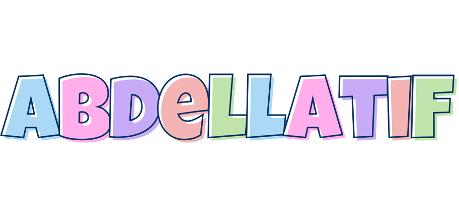 Abdellatif pastel logo