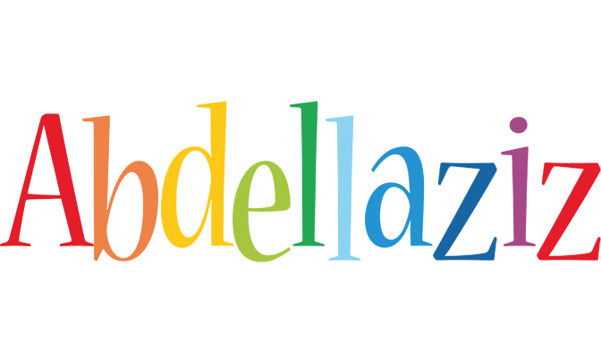 Abdellaziz birthday logo
