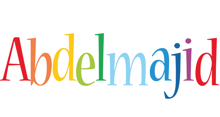 Abdelmajid birthday logo