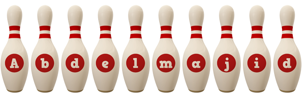 Abdelmajid bowling-pin logo