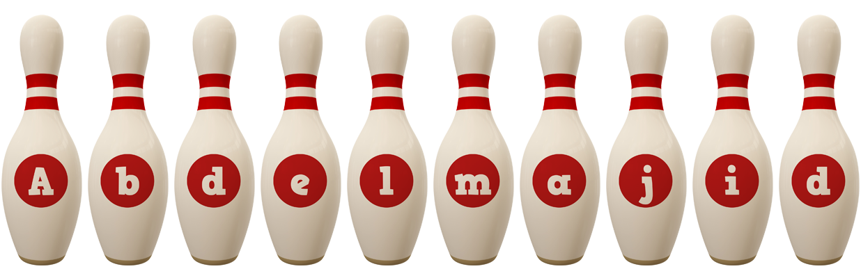 Abdelmajid bowling-pin logo