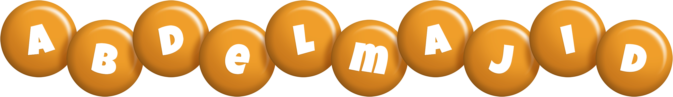 Abdelmajid candy-orange logo