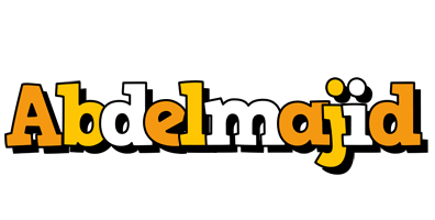 Abdelmajid cartoon logo