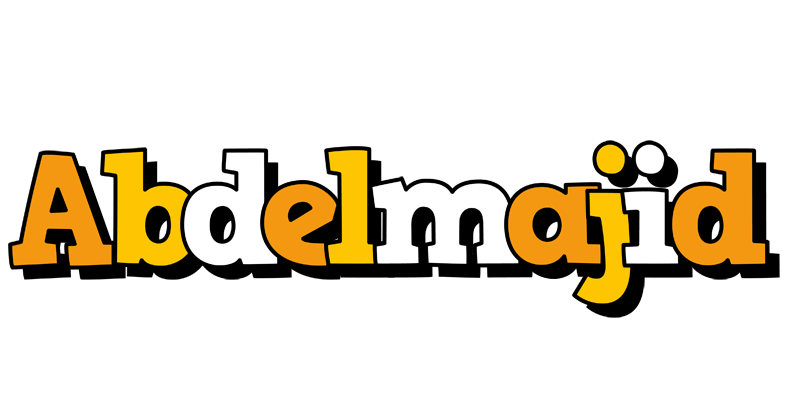 Abdelmajid cartoon logo