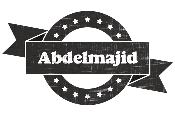 Abdelmajid grunge logo