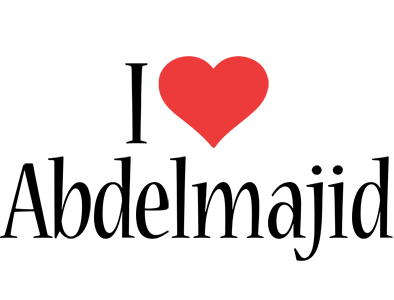 Abdelmajid i-love logo