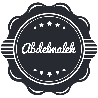 Abdelmalek badge logo