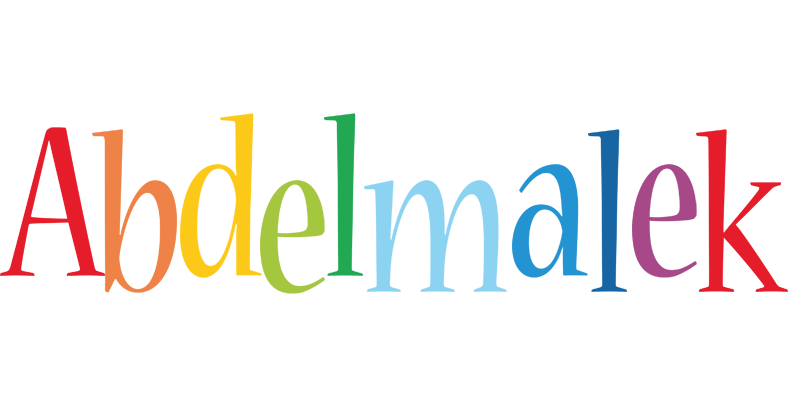 Abdelmalek birthday logo