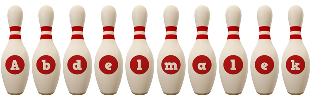 Abdelmalek bowling-pin logo