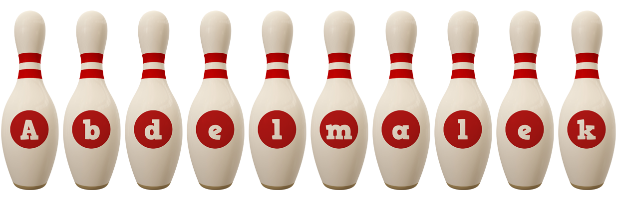 Abdelmalek bowling-pin logo
