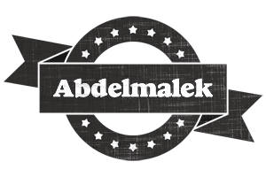 Abdelmalek grunge logo