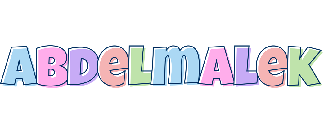 Abdelmalek pastel logo