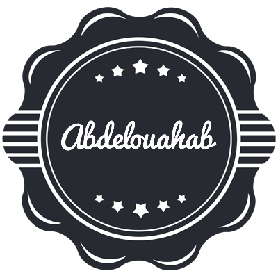 Abdelouahab badge logo