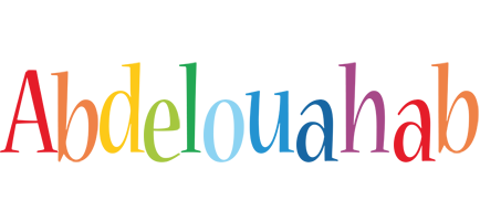Abdelouahab birthday logo