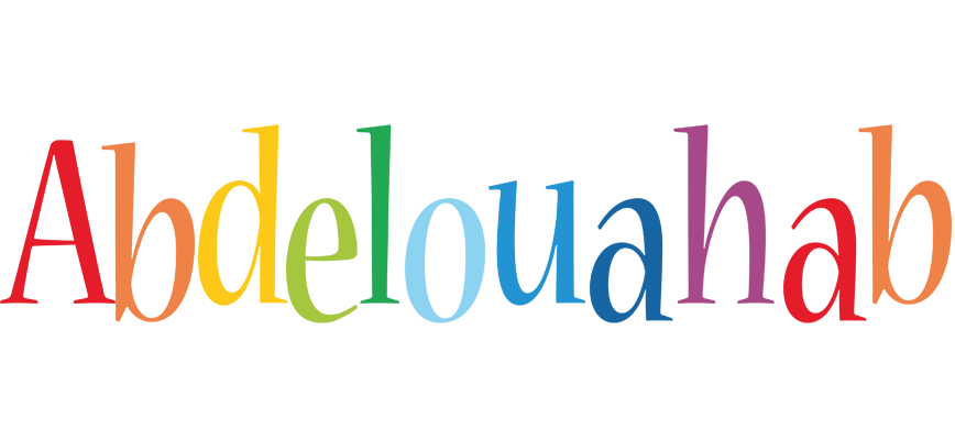 Abdelouahab birthday logo
