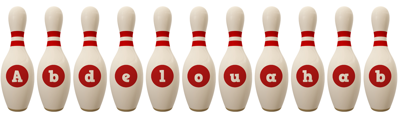 Abdelouahab bowling-pin logo